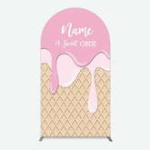 Lofaris Sweet One Pink Girls Birthday Arch Backdrop