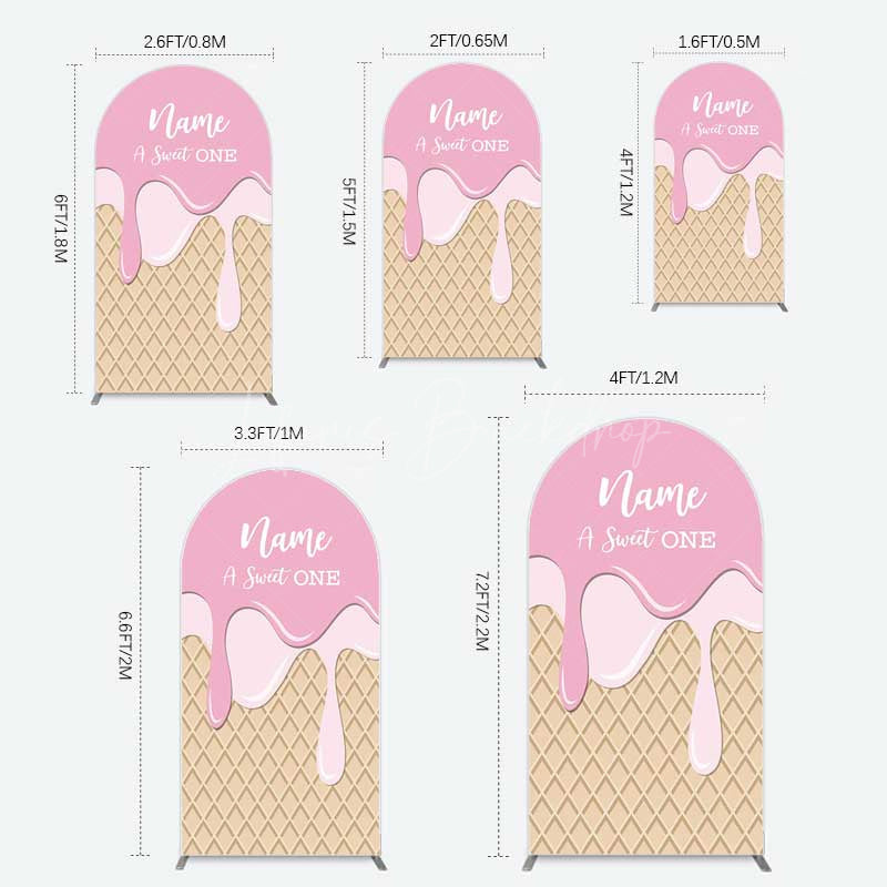 Lofaris Sweet One Pink Girls Birthday Arch Backdrop