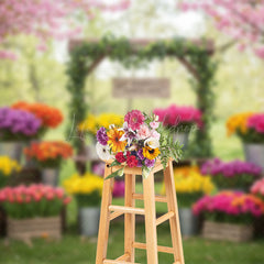 Lofaris Sweet Outdoor Flower Shop Fresh Wedding Backdrop