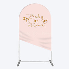 Lofaris Sweet Pink Boho Leaves Baby Shower Arch Backdrop