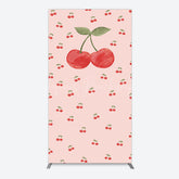 Lofaris Sweet Pink Red Cherry Happy Birthday Rectangle Backdrop