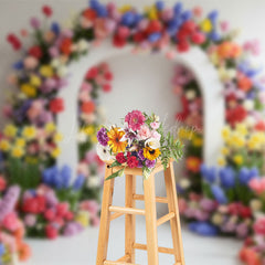 Lofaris Sweet Simple Floral Arch Elegant Wedding Backdrop