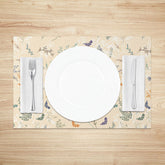 Lofaris Sweet Spring Floral Scene Placemats Set of 4 for Garden Party and Cheerful Kitchen Dining Table Decor