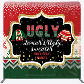 Lofaris Sweet Ugly Sweater Christmas Pillow Case Backdrop