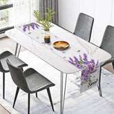 Lofaris Sweet Violet and Lavender Spring Table Runner Purple Floral Home Decor Elegant Botanical Kitchen Dining Linen