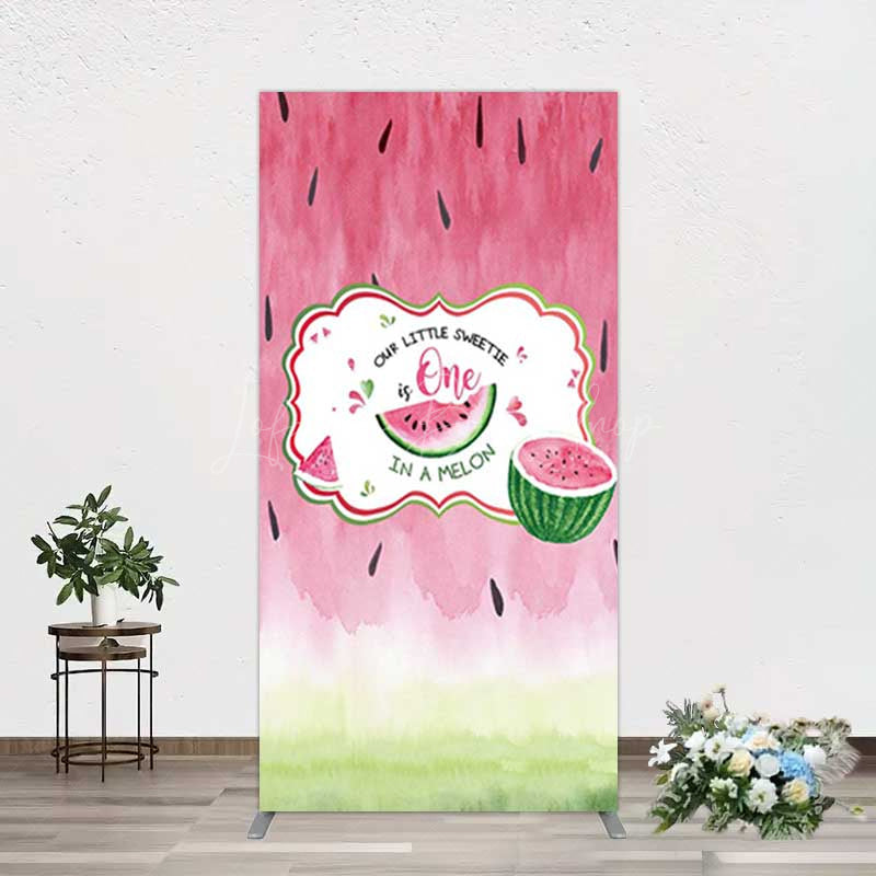 Lofaris Sweetie One In A Melon Birthday Rectangle Backdrop
