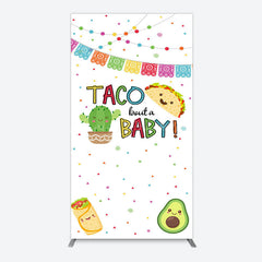 Lofaris Taco Bout A Baby White Gender Reveal Arch Backdrop