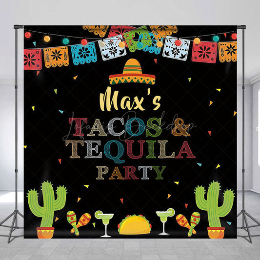 Lofaris Taco Tequila Party Carnival Custom Birthday Backdrop