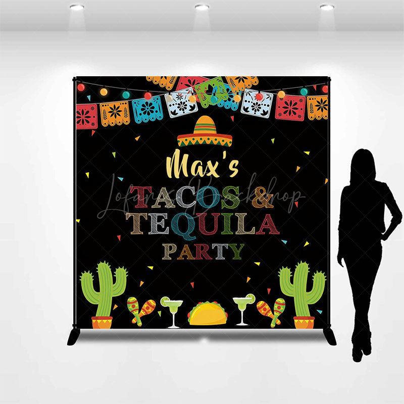 Lofaris Taco Tequila Party Carnival Custom Birthday Backdrop