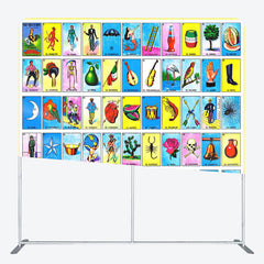Lofaris Tarot Card Cartoon Birthday Square Tension Backdrop