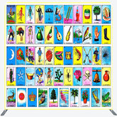 Lofaris Tarot Card Cartoon Birthday Square Tension Backdrop