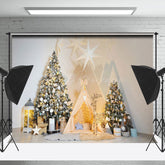 Lofaris Tent Stars Decoration Christmas Photography Backdrop