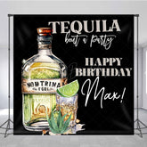 Lofaris Tequila Bout A Party Custom Happy Birthday Backdrop