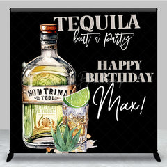 Lofaris Tequila Bout A Party Custom Happy Birthday Backdrop