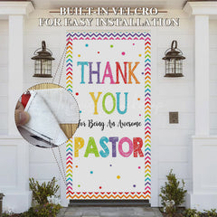 Lofaris Thank You For Being An Awesome Pastor Party Door Cover