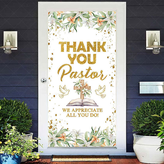 Lofaris Thank You Pastor We Appreciate All Do Door Cover