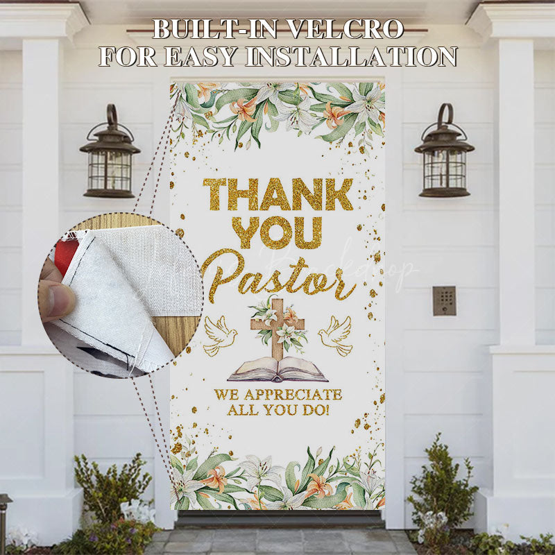Lofaris Thank You Pastor We Appreciate All Do Door Cover