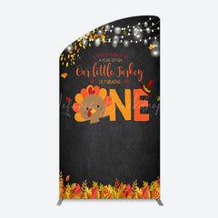 Lofaris Thanksgiving Little Turkey 1st Birthday Arch Backdrop