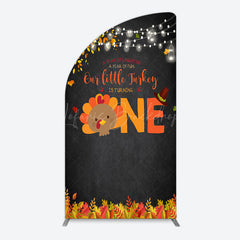 Lofaris Thanksgiving Little Turkey 1st Birthday Arch Backdrop