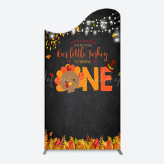 Lofaris Thanksgiving Little Turkey 1st Birthday Arch Backdrop