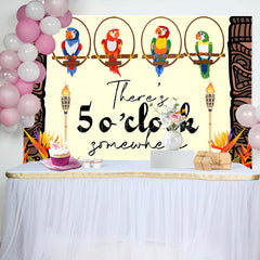 Lofaris Theres 5 O Clock Somewhere Holiday Party Backdrop