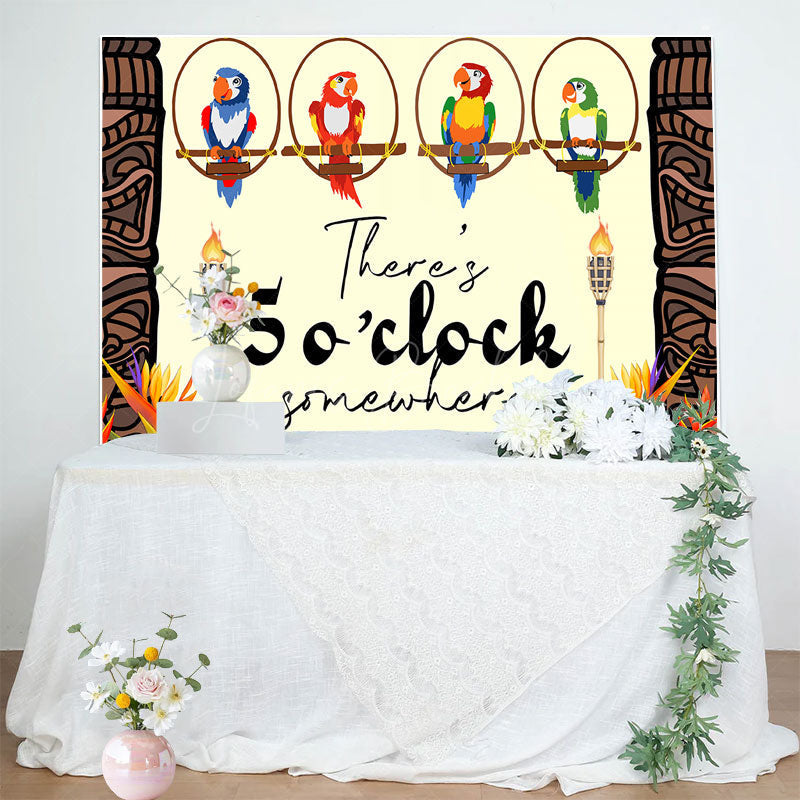 Lofaris Theres 5 O Clock Somewhere Holiday Party Backdrop