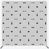 Lofaris Tie Beard Heart Fathers Day Square Tension Backdrop