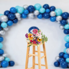 Lofaris Traditional Amulet Evil Eye Blue Balloon Backdrop