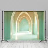 Lofaris Tranquil Indoor Space Archways Warm Light Backdrop