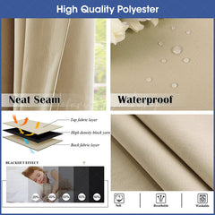 Lofaris Tropical Forest Waterproof Prined Outdoor Curtains For Gazebo
