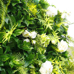 Lofaris Tropical Greenery White Floral Wall For Party Decor
