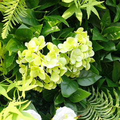 Lofaris Tropical Greenery White Floral Wall For Party Decor
