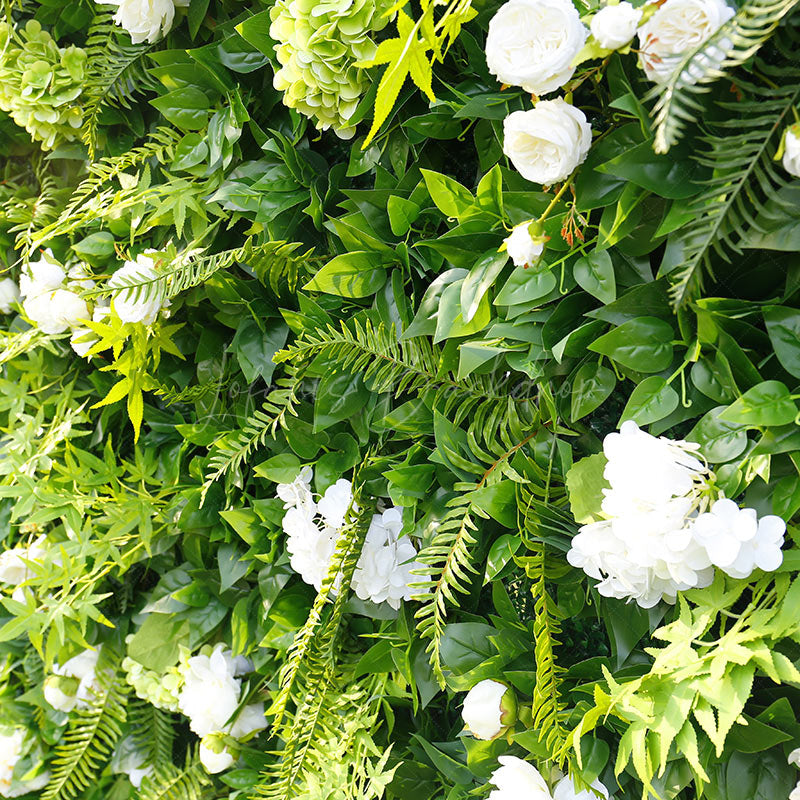 Lofaris Tropical Greenery White Floral Wall For Party Decor