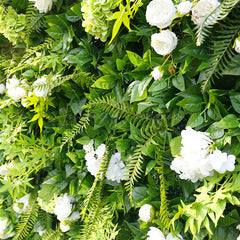 Lofaris Tropical Greenery White Floral Wall For Party Decor