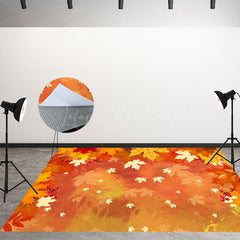 Lofaris Truck Forest Wheat Field Autumn Room Set Backdrop