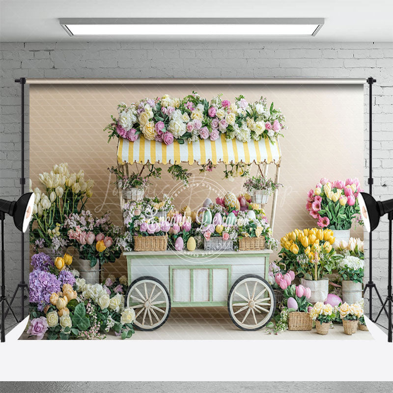Lofaris Tulip Rose Blooming Trolley Spring Portrait Backdrop