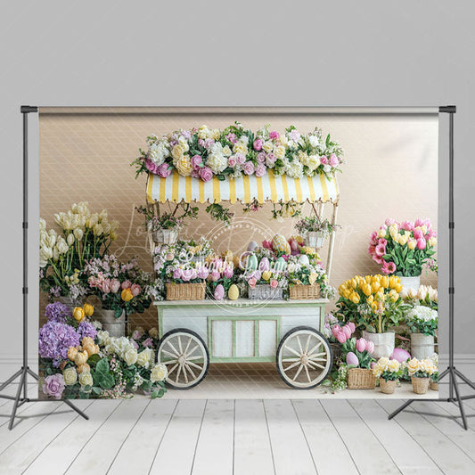 Lofaris Tulip Rose Blooming Trolley Spring Portrait Backdrop