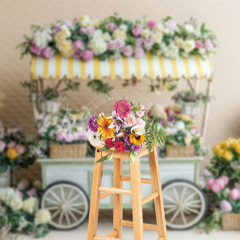 Lofaris Tulip Rose Blooming Trolley Spring Portrait Backdrop