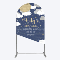 Lofaris Twinkle Moonlight Night Baby Shower Arch Backdrop