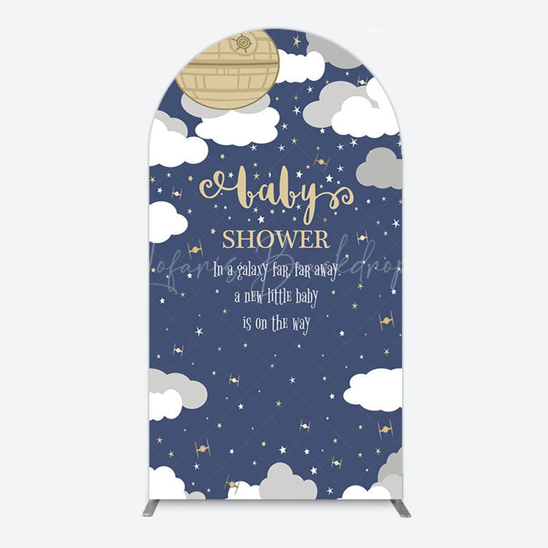 Lofaris Twinkle Moonlight Night Baby Shower Arch Backdrop