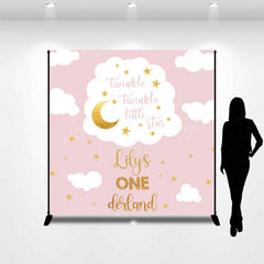 Lofaris Twinkle Pink Custom Starlit Sky Birthday Backdrop