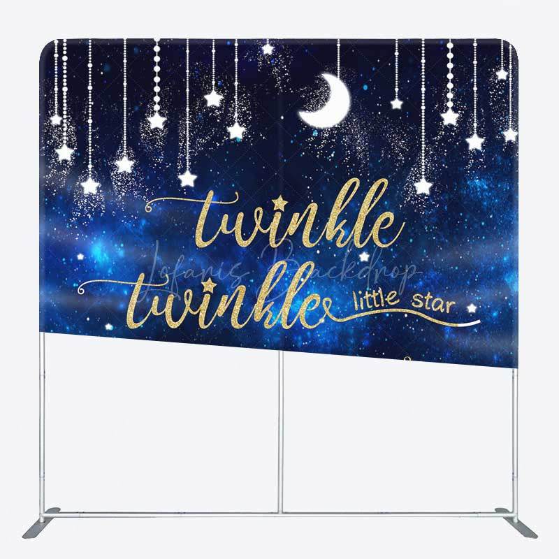 Lofaris Twinkle Star Galaxy Moon Baby Shower Tension Backdrop