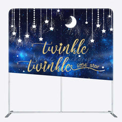 Lofaris Twinkle Star Galaxy Moon Baby Shower Tension Backdrop