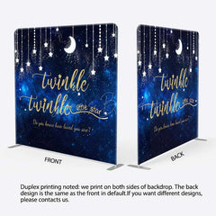 Lofaris Twinkle Star Galaxy Moon Baby Shower Tension Backdrop