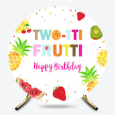 Lofaris Two Frutti Kids Birthday Summer Round Backdrop