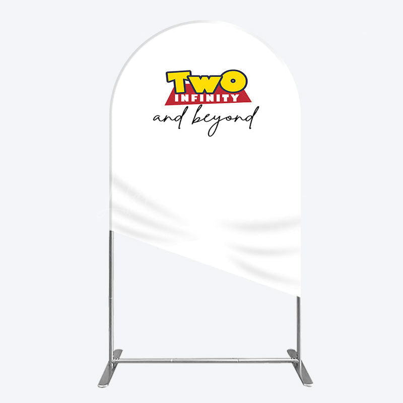 Lofaris Two Infinity And Beyond Simple Birthday Arch Backdrop