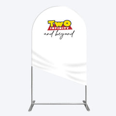 Lofaris Two Infinity And Beyond Simple Birthday Arch Backdrop