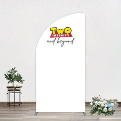 Lofaris Two Infinity And Beyond Simple Birthday Half Moon Arch Backdrop