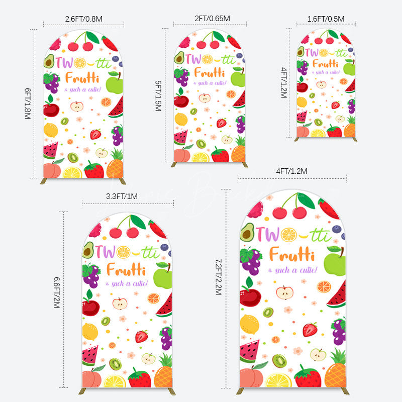 Lofaris Two Tti Frutti Such A Cutie Birthday Arch Backdrop