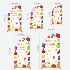 Lofaris Two Tti Frutti Such A Cutie Birthday Half Moon Arch Backdrop